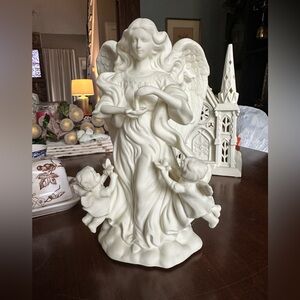 Partylite Porcelain Angel Candleholder
